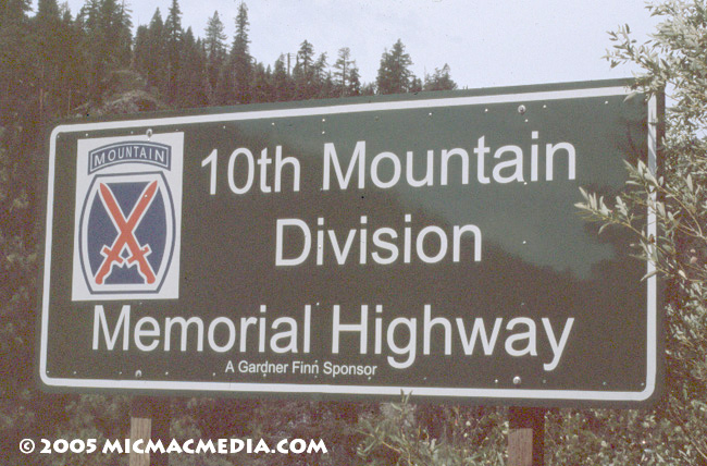 10th mtn highway sign website 650