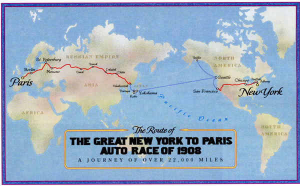 Nugget #137 A 1908 Great Race map