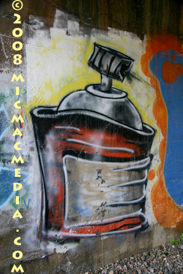 Nugget #144 F Graffiti spray can