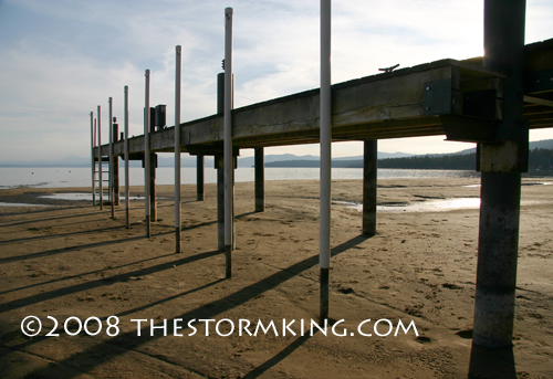 Nugget #157 D Tahoe pier low water 11-08