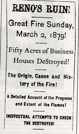 1879 Nugget #179 Reno Fire article