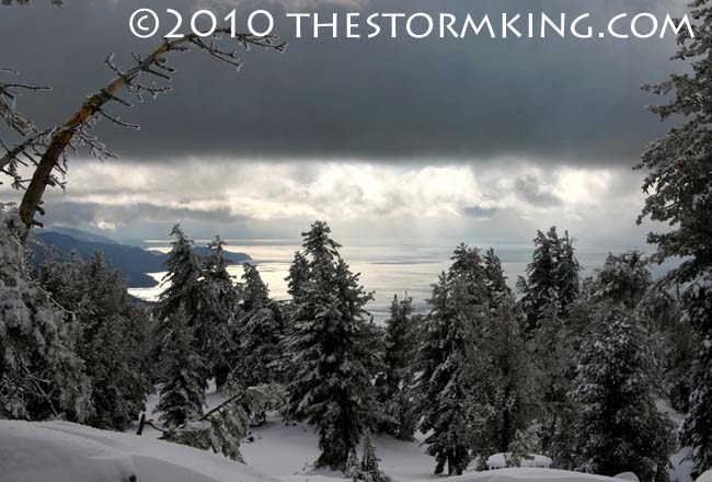 Nugget #195 Dec Storm Tahoe View