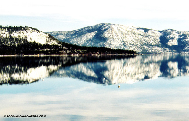 Nugget #43 A Tahoe reflection Carson Range