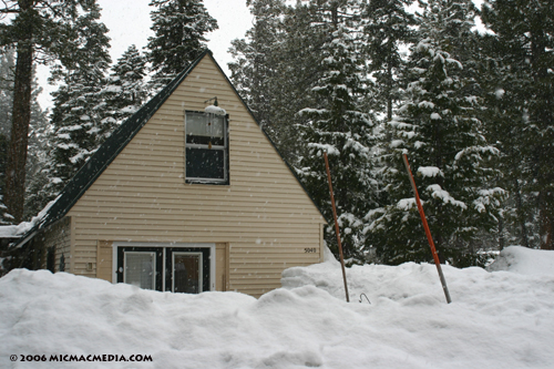 Nugget #64 B Carnelian Bay cabin April snowpack copy