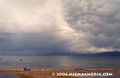 Nugget #87 B Mammatus clouds over Tahoe 2004 July